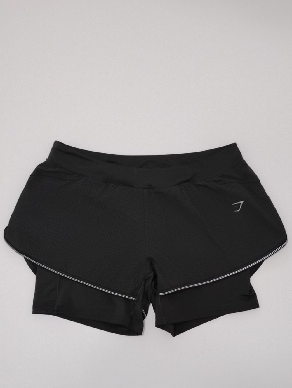 Gymshark Black Athletic Layered Running Shorts